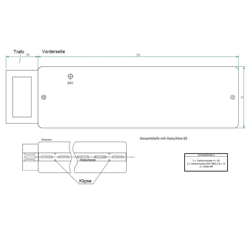 Eberle Controls - Zubehör/Ersatzteile für Raumthermostat/Uhrenthermostat Klemmleiste EV 24 24V 6-Kanal