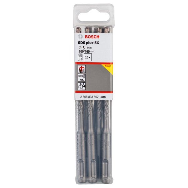 Bosch - Bohrer PRO SDS plus-5X 2608833892VE(10) Hammerbohrer 6 x 100
