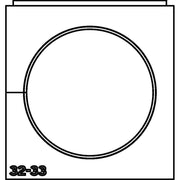 HellermannTyton - Kabelführung für Gehäuse/Schränke Einfachtülle VP-L_32-33 VarioPlate 32-33 mm − 10 Stück