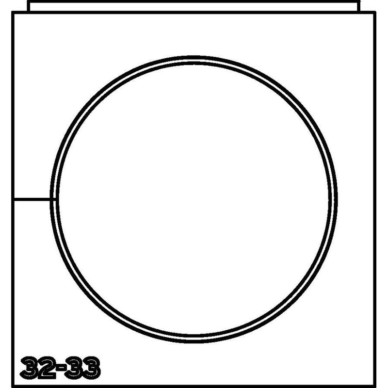 HellermannTyton - Kabelführung für Gehäuse/Schränke Einfachtülle VP-L_32-33 VarioPlate 32-33 mm − 10 Stück