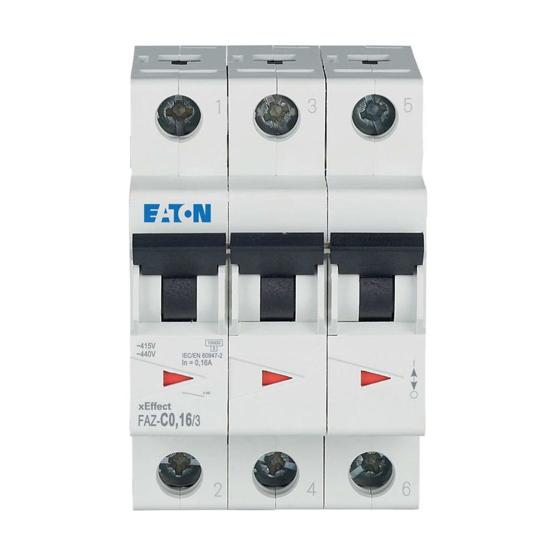 Eaton - Leitungsschutzschalter 3p. FAZ-C0,16/3 0,16A Charakt.: C