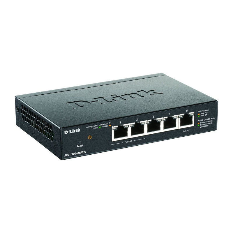 DLink - Netzwerk Switch Gigabit Smart Switch DGS-1100-05PDV2 5-Port PoE
