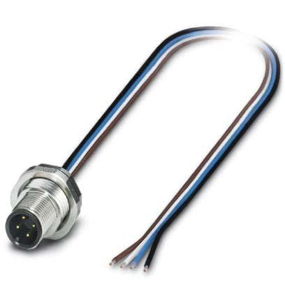 Phoenix Contact - Rundsteckverbinder, feldkonfektionierbar (Industriesteckverbinder) Einbausteckverbinder SACC-DSI-M12#1405239
