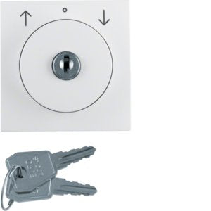 Berker - Abdeckung/Bedienelement für Installationsschalterprogramme Zentralstück m Schloss 1082898900 für Jal. S.1 pw