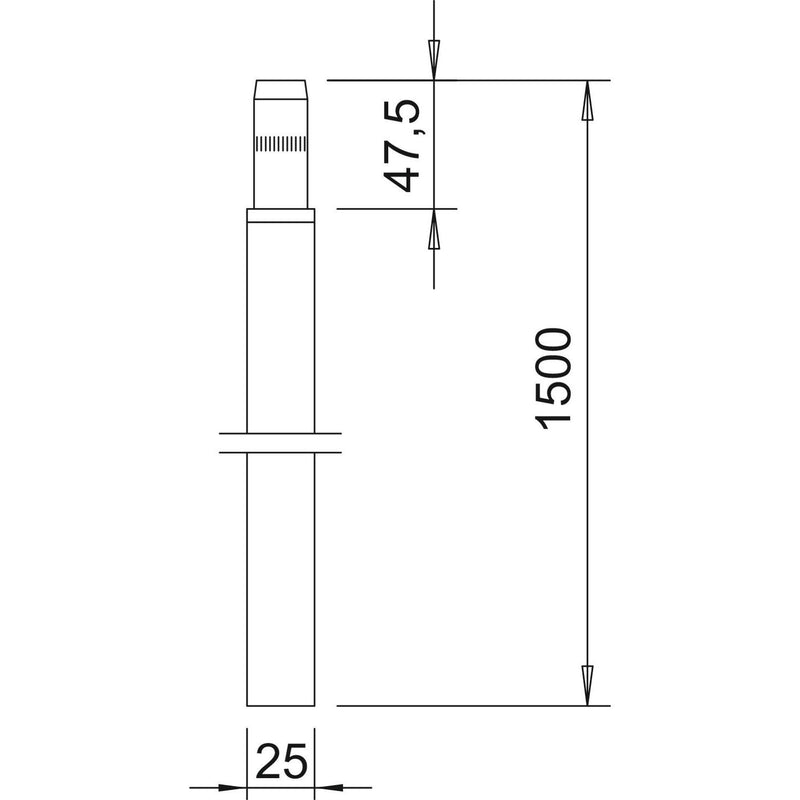 OBO Bettermann - Staberder/Tiefenerder LightEarth Tiefenerder LE ERDER V4A 1,5m, VA, 1.4404 − 5 Stück
