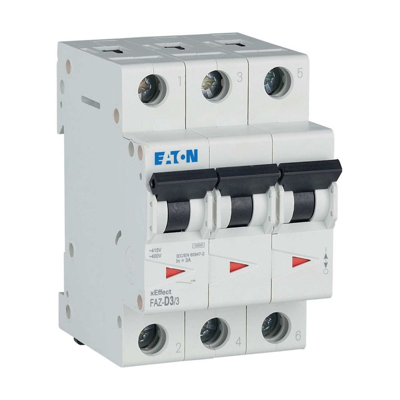 Eaton - Leitungsschutzschalter 3p. FAZ-D3/3 3A Charakt.: D