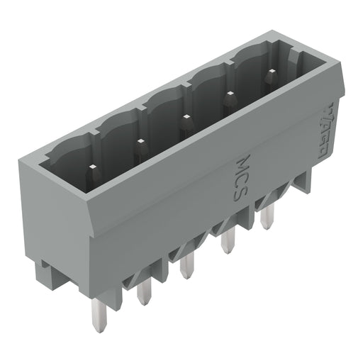 WAGO - Leiterplattensteckverbinder THT-Stiftleiste Lötstift 231-135/001-000 1,0x1,0,gerade,grau − 200 Stück