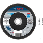 Bosch - Trenn-/Schleifscheibe PRO X571 2608606737 Fächerschleifscheibe