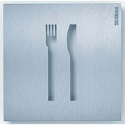 Siedle&Söhne - Kennzeichnungsmaterial Orientierungsschild OSP 0002 154x154mm Restaurant