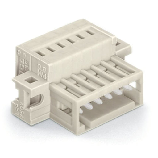 WAGO - Kabelsteckverbinder für Leiterplattensteckverbinder 1-Leiter-Stiftleiste 734-311/019-000 1,5mm²,lichtgrau − 25 Stück