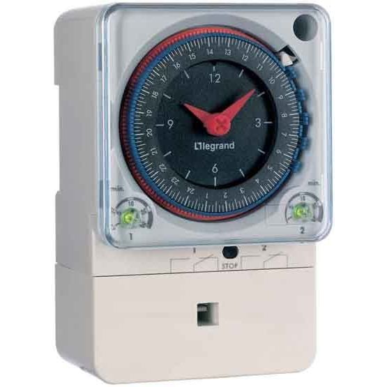 Legrand - Verteilerschaltuhr analog Analogschaltuhr Legrand 049920 Abtauuhr, 230V50Hz