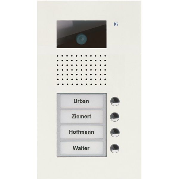 TCS Tür Control - Türstation für Türkommunikation Video color Außenstation V AVU14040-0019 PUK 4 Tasten 1-spalt