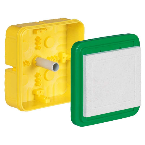 Kaiser - Dose, Gehäuse für Montage in der Wand/Decke BB-Einbaugehäuse 1296-22 180x180x90mm