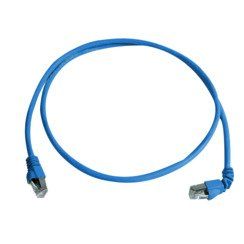Telegärtner - Patchkabel Kupfer Patchkabel S/FTP 6A 100008016 bl 0,5m 1x90Grd
