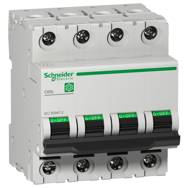 Schneider Electric - Leitungsschutzschalter LS-Schalter Multi 9 OEM M9F17402 C60L 4-pol 2A 25kA − 3 Stück