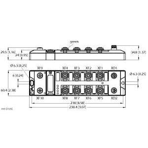Turck - Netzwerk Switch Managed Ethernet Switch TBEN-LL-SE-M2 8x100Mbit,2x1Gbit