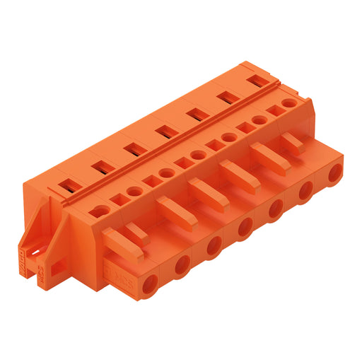 WAGO - Kabelsteckverbinder für Leiterplattensteckverbinder 1-Leiter-Federleiste 231-707/031-000 CAGECLAMP,2,5mm²,or − 25 Stück