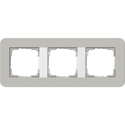 Gira - Abdeckrahmen 3fach 0213412 Grau/Reinweiß
