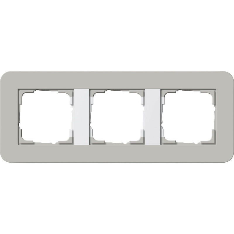 Gira - Abdeckrahmen 3fach 0213412 Grau/Reinweiß