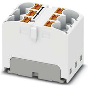 Phoenix Contact - Durchgangs-Reihenklemme Verteilerblock PTFIX 6X4 WH 6p, 0,2-6qmm, weiß − 10 Stück