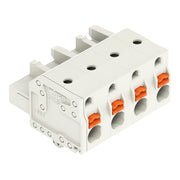 WAGO - Kabelsteckverbinder für Leiterplattensteckverbinder 1-Leiter-Federleiste 2721-204/008-000 Push-inCAGECLAMP,lgr − 50 Stück