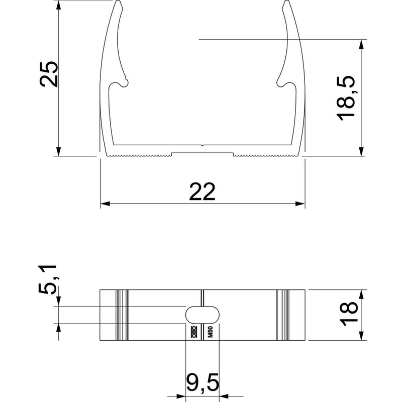 OBO Bettermann - Rohrschelle Quick-Schelle ALQ M16 M16 − 100 Stück