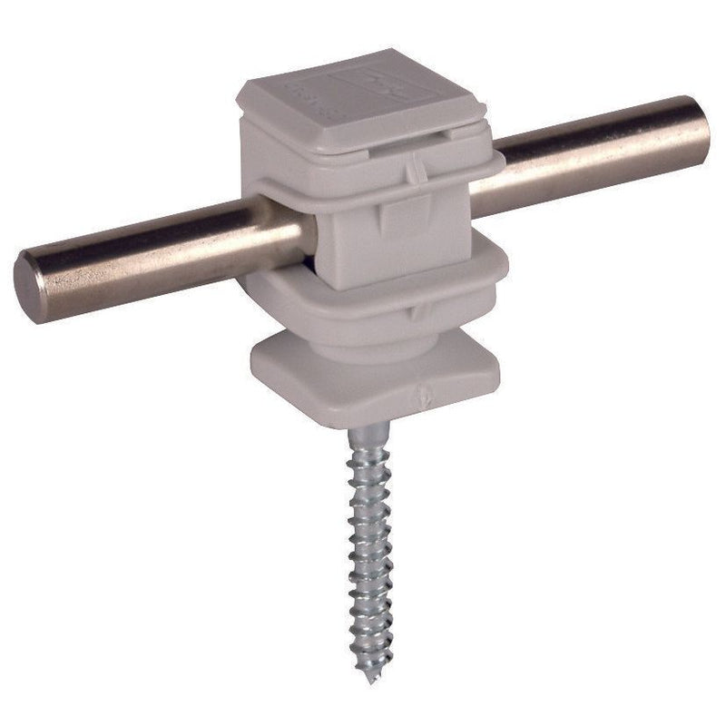 DEHN - Leitungshalter für Blitzschutz Leitungshalter grau LH DS 8 H16 HS5X50GR H 16mm f. Rd 8mm