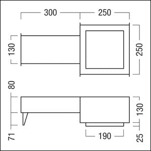 Zumtobel Group - Mechanisches Zubehör/Ersatzteile für Leuchten Betoneingießgehäuse PANOS INF/ #60800823