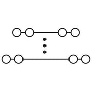 Phoenix Contact - Durchgangs-Reihenklemme Rangierverteiler PTRV 8 BU/VDE 0815 250V,Nennstrom: 8A − 10 Stück