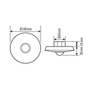ESYLUX - Bewegungsmelder/Präsenzmelder komplett Decken-Präsenzmelder PD-C 360i/8plus UP, 360 Grad