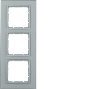 Berker - Abdeckrahmen Glasrahmen 10136414 3fach