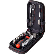 Wiha - Schraubenschlüsselset Steckschlüssel- und Bit 33394 Set 1/4"