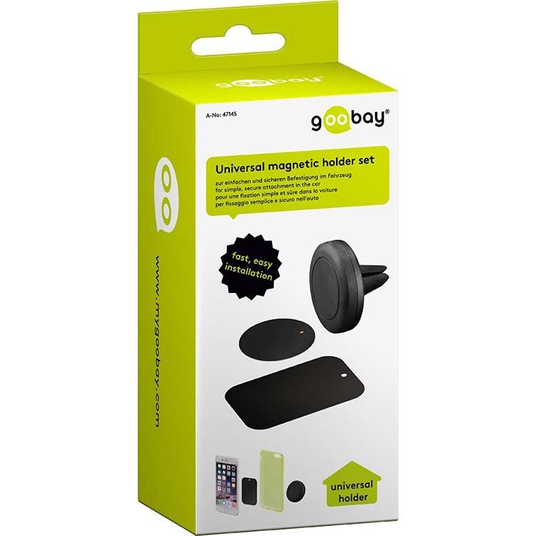 Goobay - Zubehör/Ersatzteile für schnurloses Telefon Magnethalterungs-Set 47145 universal