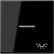 Jung - Abdeckung/Bedienelement für Installationsschalterprogramme Wippe Symbol LICHT sw A 590 KO5 L SW für Kontrollschalter