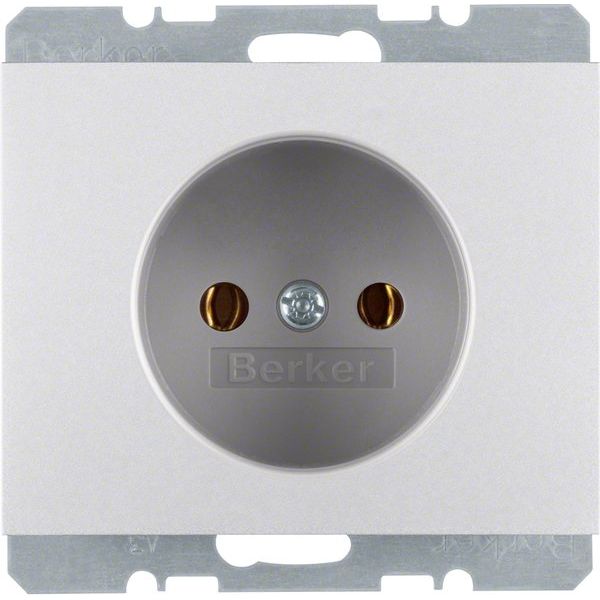 Berker - Steckdose Alu 6167157003 o. Schutzkontakt