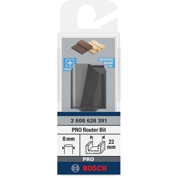 Bosch - Fräser PRO Nutfräser, 2608628391 zweischneidig 22 x L
