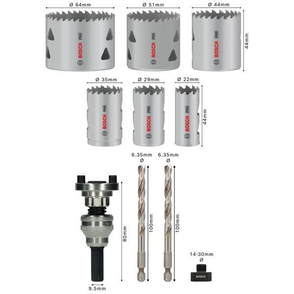 Bosch - Lochsäge PRO Multi Material 2608901550VE(10) Lochsäge Q-Lock