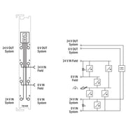 WAGO - Feldbus, Dez. Peripherie - Einspeise- und Segmentmodul Netzteilfilter DC 24 V 750-626/025-001