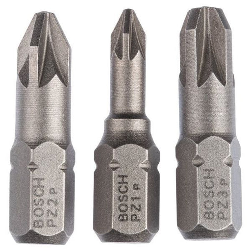 Bosch - Bit-Set Schrauberbit-Set, Extra 2607001753 Hard 3-tlg. PZ1 PZ2