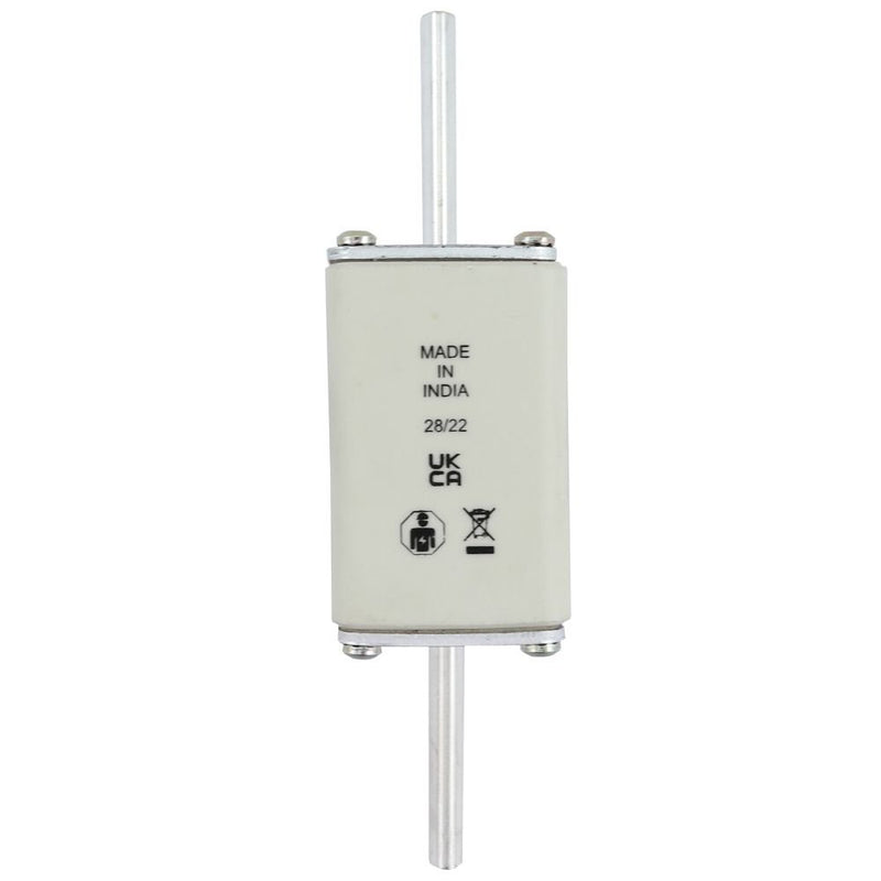 Eaton - Messersicherung Sicherungseinsatz Nieders. NH FUSE 16#160NHG02B 160A AC 500V 120kA − 3 Stück