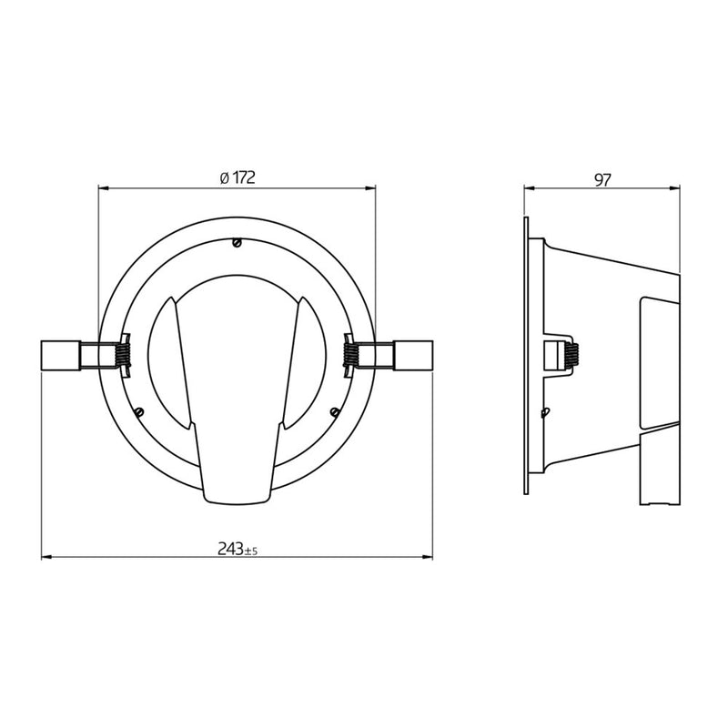 BEG Brück Electronic - Downlight/Strahler/Flutlicht LED-Downlight DL12-18-172-LED-3C