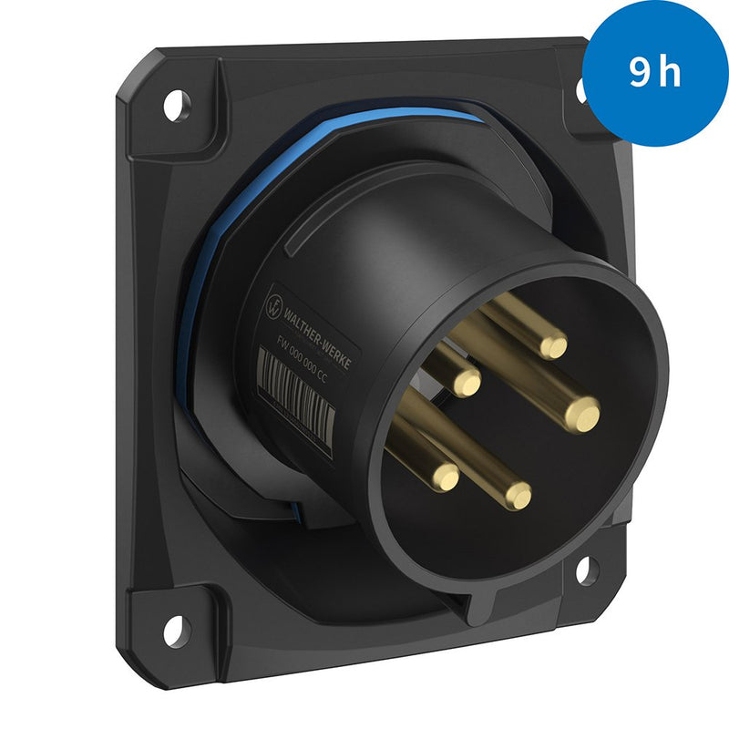 Walther Werke - CEE-Gerätestecker (IEC 60309) CEE NEO Anbaugerätestecker FW732509CC schräg 32A 5P 9h