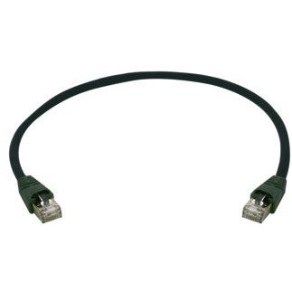 Telegärtner - Patchkabel Kupfer Patchk.S/FTP Cat.6A 100008544 sw 3,0m PE MP8 FS5 − 1 Stück
