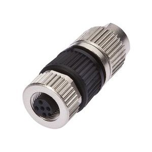 Ipf Electronic - Rundsteckverbinder, feldkonfektionierbar (Industriesteckverbinder) Kabeldose VK003D25 M12. 4-polig