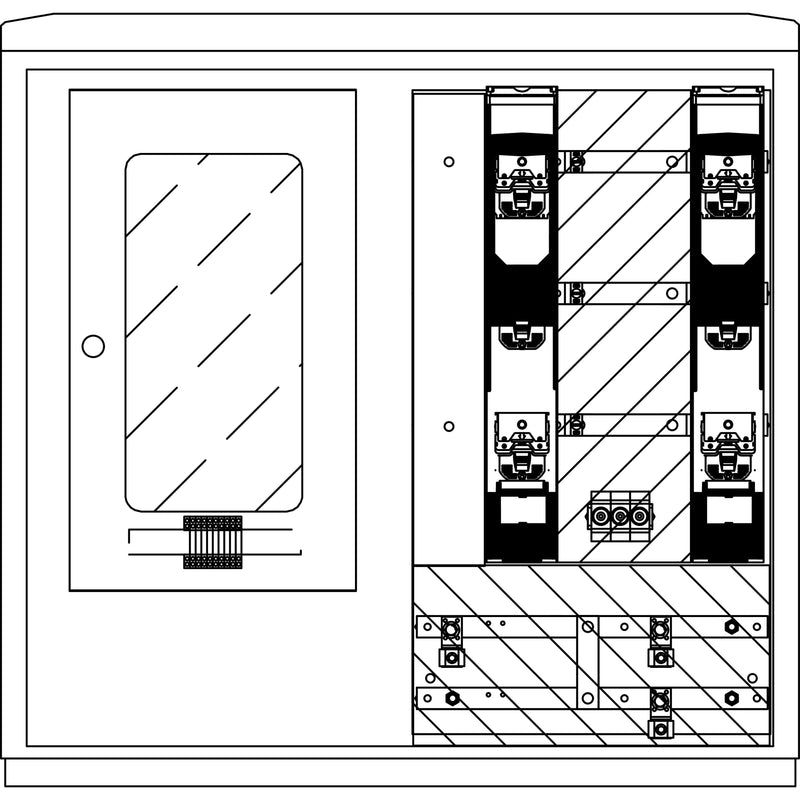 Elsta Mosdorfer - Zähler-Komplettschrank WS A850-2 W1 250A 2W1 ZWS WS822.W1.N2112 Westfalen Wesernetz