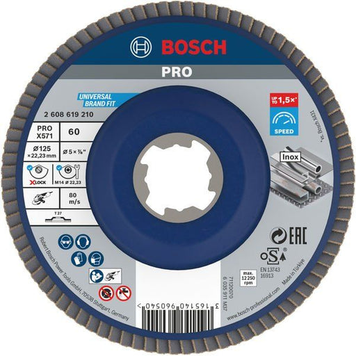 Bosch - Trenn-/Schleifscheibe PRO X571 2608619210 Fächerschleifscheibe