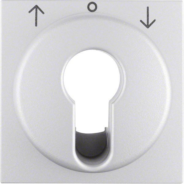 Berker - Abdeckung/Bedienelement für Installationsschalterprogramme Zentralstück alu matt 15061404 f.Jalousie-sch.-tas