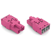 WAGO - Steckverbinder für steckbare Gebäudeinstallation Stecker 2-polig 770-292/080-000 Kod. B,pink − 100 Stück