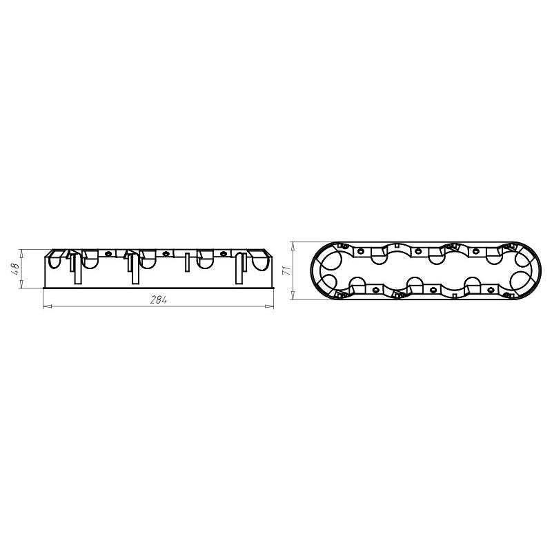 Kaiser - Dose, Gehäuse für Montage in der Wand/Decke Hohlwand Verbindungsdose 9254-78 O-range ECON 4 − 5 Stück