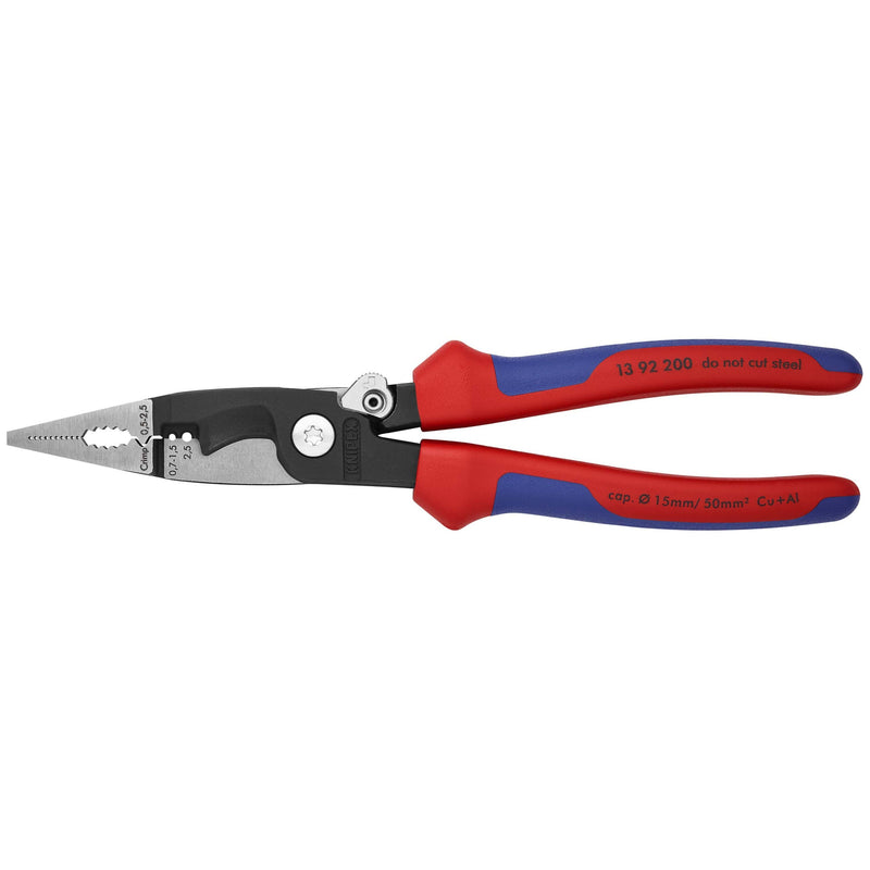 Knipex - Abisolierzange Elektro-Installationszange 13 92 200 SB 200mm